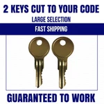 2 Craftsman Tool Chest Box Keys Code Cut W1001 W1050 Replacement Sears. Fixed Price $19.99.