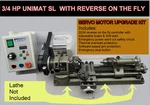 Emco Unimat Lathe 550W Variable Speed Servo Motor Upgrade With Instant Reverse. Fixed Price $335.00.