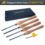 Powertec 71826 Carbide Tipped Woodturning Tool 4 Piece Set, Medium/large. Fixed Price $84.99.