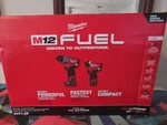 Milwaukee M12 Fuel 12V Brushless Cordless Hammer Drill And Impact Driver 3497-22. Fixed Price $187.69.