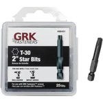 Grk In. T30 Star Screwdriver Bit (25-COUNT) 86451 Fasteners. Fixed Price $69.02.