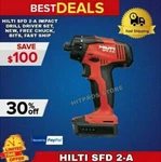 Hilti Sfd 2-A Impact Drill Driver , Batteries Charger Bag Fast Ship. Fixed Price $349.65.