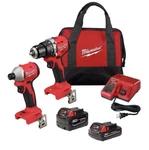 Milwaukee 3693-22CX M18 Brushless 2-TOOL Kit, Hammer Drill/impact Driver. Fixed Price $240.00.