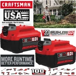 2PACK New For Craftsman Volt Max 8.0AH Li-ion Battery CMCB204 CMCB202 CMCB201. Fixed Price $29.00.