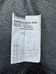 Makita Manual Cordless Driver Drill 6095DB 6095DWE 6095DWBE (d). Fixed Price $7.99.