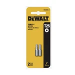 Dewalt Torx Bits Set #T25 Of DW2665-2 With Free Shipping. Fixed Price $7.99.