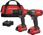 Craftsman V20 Max Cordless Drill & Impact Driver Set W/ Batteries Charger. Fixed Price $94.95.