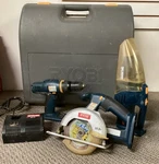 Ryobi 18V Power Tool Set With Drill Circular & Reciprocating Saw Vacuum *read*. Fixed Price $60.00.