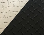 12" X 120" Black Aluminum Diamond Plate Sheet .025" (1/40") Trailer, Rv, Garage. Fixed Price $68.75.