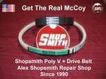Shopsmith Mark Poly Drive Belt Set Brand New! 3X Stronger!. Fixed Price $49.95.