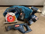Ryobi 18V Cordless Tool Set Circular Saw Impact Recip Light 2 Bat Charger. Fixed Price $76.91.