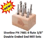 Sherline Pn 7401 3/8 Double-ended Mill Sets Flute. Fixed Price $71.96.