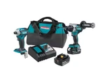 Makita 18V Lxt Brushless Cordless Combo 5.0 Ah Impact Driver + Hammer Drill. Fixed Price $297.00.