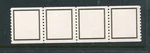 TD125A Gray Black Shiny Gum Test Mint Coil Strip Of 4 Stamps Nh BY2669. Fixed Price $349.99.