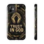 God, Jesus, Trust Phone Case Praying Hands Religious Scripture Design. Fixed Price $42.07.