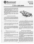 Delta Rockwell 37-290 4" Deluxe Jointer Instructions. Fixed Price $20.24.