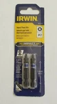 Irwin 2PC Impact Performance Series Square #2 Power Bits 1837476 1/4" X 1-15/16". Fixed Price $13.99.