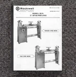 Gap Bed Wood Lathe Instruction Maint Parts Manual Rockwell Delta 12" 46-525 1967. Fixed Price $14.97.