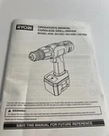 Ryobi Owners Manual Cordless Drill-driver SA1202 SA14402 SA1802. Fixed Price $6.95.