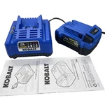 Kobalt 24V Max 4.0 Ah Extended Run Lith-ion Battery & Charger Kit. Fixed Price $62.95.