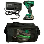 Hitachi WH18DBFL2 18V Li-ion Cordless Brushless 1/4-INCH Impact Driver Kit 0302. Fixed Price $113.00.