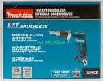 New In Box Makita 18V XSF03Z Cordless Brushless Battery Drywall Drill Screwdrive. Fixed Price $119.97.