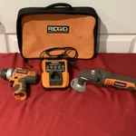 Ridgid 12V Lithium-ion Drill/driver & Multi-tool Set With Charger And Bag. Fixed Price $100.00.