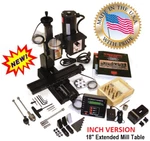 Sherline 5400A-DRO Inch Mill Package + 18" Extended Table Oil Reservoirs.. Fixed Price $1837.78.