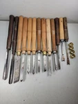 Lot Of 13 Vintage Lathe Chisels Lathing Tools Craftsman Delta 1/2"-1" Widths. Fixed Price $59.00.