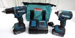 Makita 18V Lxt Brushless XFD13 1/2" Drill Driver & XDT13 1/4" Impact W/2X3AH Bat. Fixed Price $134.96.