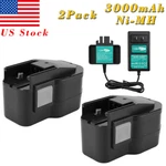14.4V 3000MAH Battery/charger For Milwaukee 48-11-1000 48-11-1014 48-11-1024. Fixed Price $55.91.