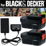 2PACK For Black And Decker 14.4V 14.4-VOLT Battery Ni-mh HPB14 FSB14 /charger. Fixed Price $258.99.