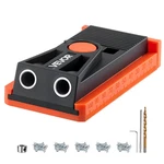 Adjustable Pocket Hole Jig Kit For Woodworking - Mini System With Step Drill. Fixed Price $31.79.