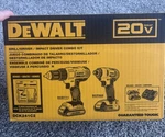Dewalt DCK241C2 20V Compact Drill & Impact Driver Kit + Bits Carry Bag. Fixed Price $180.00.