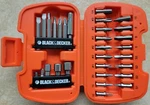 Black And Decker Screw Driving Bit Set. Fixed Price $25.00.