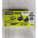 Ryobi One+ 18V 4AH & 2AH Li-ion Battery Starter Kit PSK106SB Green. Fixed Price $78.99.