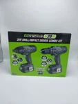 Genesis GL20DIDKB2 20-VOLT Lithium-ion 2-TOOL Combo Kit: Drill/driver And Impact. Fixed Price $139.99.