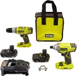 Ryobi One+ 18V Lithium-ion Cordless Drill And Impact Driver Kit Model P882. Fixed Price $149.49.