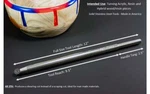 Acrylic/resin Simple Turner & Hollower Unhandled Carbide Lathe Tool (12" Long. Fixed Price $76.49.