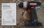 Craftsman C3 19.2V 1/2 Cordless Drill Driver Model 5275.1, With Manual, Tested. Fixed Price $55.00.