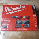 Milwaukee M18 18V Cordless Lithium-ion 2-TOOL Drill & Impact Driver Combo Kit. Fixed Price $189.99.