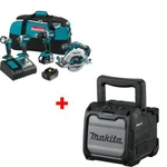 Makita XT446T 18V Lxt 4-PC. Combo W/ Free XRM08B /12V Max Speaker. Fixed Price $595.84.