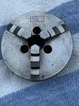 Emco Compact 5 Self-centering 80MM 3-JAW Lathe Chuck (ref #200410) (missing Key). Fixed Price $199.99.