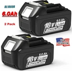 For Makita BL1860B-2 18V Lxt Lithium-ion 6.0 Ah Battery Twin Pack. Usa-stock. Fixed Price $37.99.