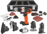 Black+decker 20V Max Matrix Drill, Power Combo Kit, 6-TOOL Set, Cordless. Fixed Price $187.50.