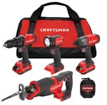 Craftsman V20 Max 4-TOOL Power Combo Kit With Soft Case Black/red.... Fixed Price $299.99.