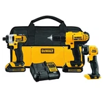Dewalt 20V Max Cordless Drill Impact Driver Led Work Light 3 Tool Kit Portable. Fixed Price $369.99.