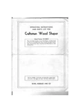 Craftsman 101.23810 Wood Shaper Instructions. Fixed Price $20.24.