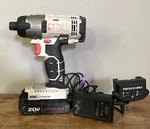 Porter Cable 20V Impact Driver Drill With Charger And Lithium Battery. Fixed Price $99.98.