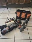 2 Ridgid Jobmax Multi Tool With 8 Attachments. Fixed Price $500.00.